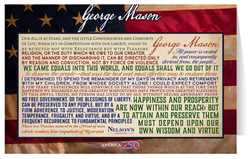George Mason Quotes Note Card