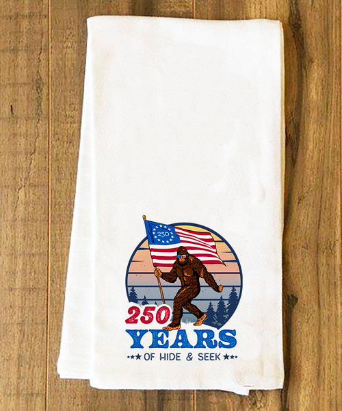 American Bigfoot Tea Towel