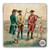 Massachusetts Militia Tumbled Stone Coaster