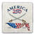 America 250 Swords Tumbled Stone Coaster