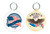 American Flag Round Keychain