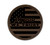 "In God We Trust" Iron-On Circle Leather Patch
