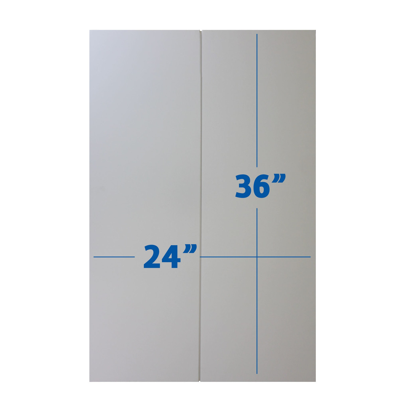 36 x 48 White Foam Project Board Pack of 24, 3/16'' Thick