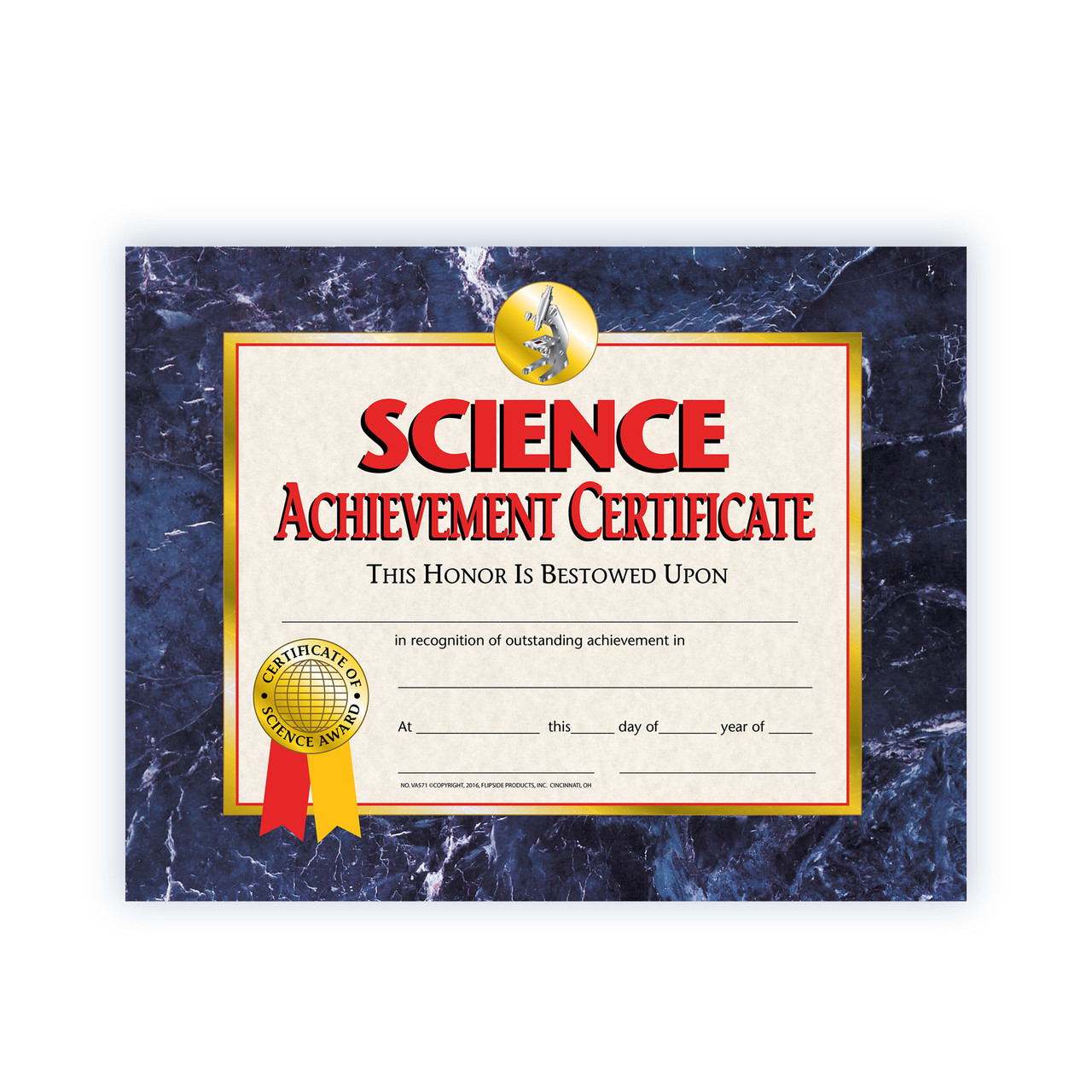 Science Achievement Cert - 30 Pack - Flipside Products