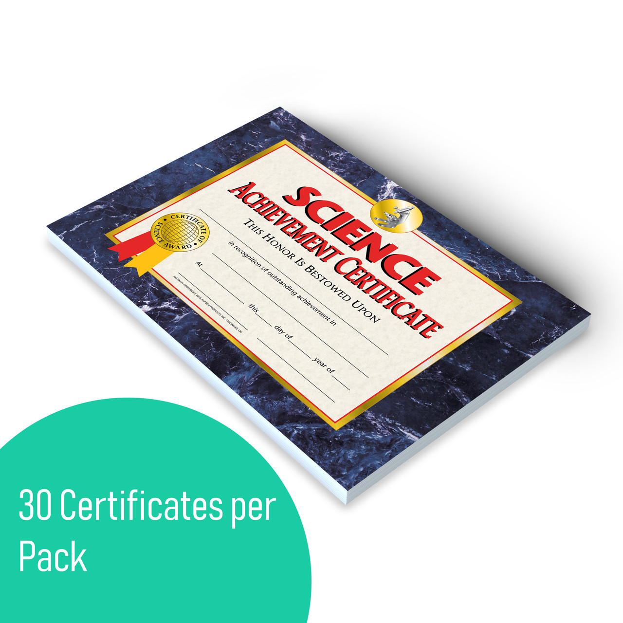 Science Achievement Cert - 30 Pack - Flipside Products
