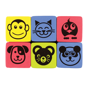 Magnetic Whiteboard Animal Student Erasers - Class Pack of 12
