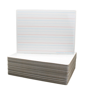 9 x 12 Two Sided Magnetic Red & Blue Ruled/Magnetic Dry Erase Class Pack of 24