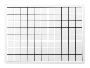 9 x 12 Two Sided 1" Squares Grid Board 