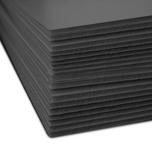 32 x 40 3/16 Total Black Foam Pack of 25