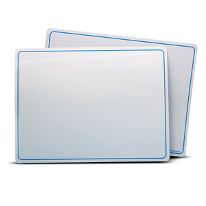 9" x 12" Magnetic, Plain, Two-Sided, Dry Erase Learning Mat - 12 Pack