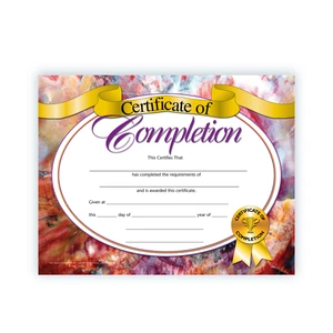 Certificate of Completion - 30 Pack