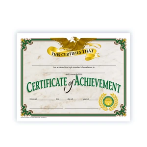 Certificate of Achievement - 30 Pack - Glossy Finish