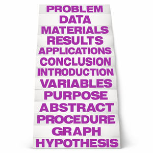 Purple Science Fair Titles  Pack of 24