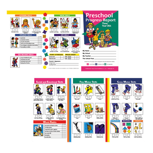 Preschool Progress Report (3 year olds) - 10 Pack