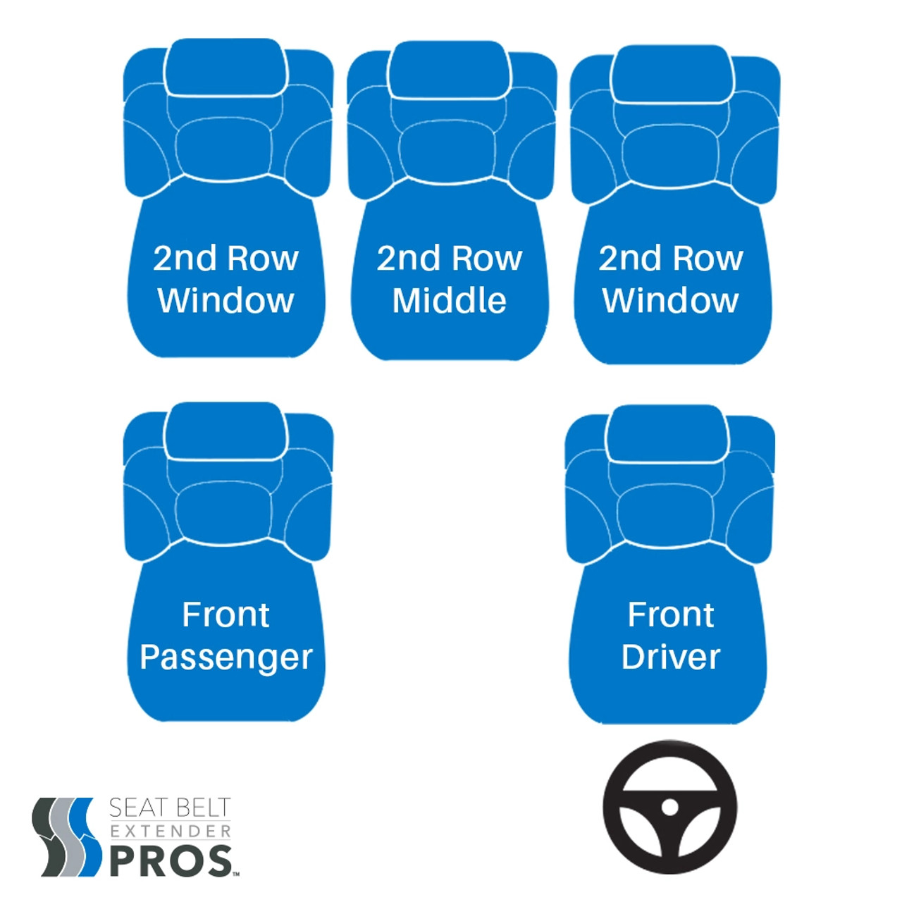 Seat Belt Extender / Extension for 2019 - 2023 Ford Ranger - Fits Fron –  oemextenders