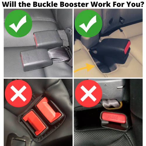 Buckle Booster™ Seat Belt Receptacle Raiser