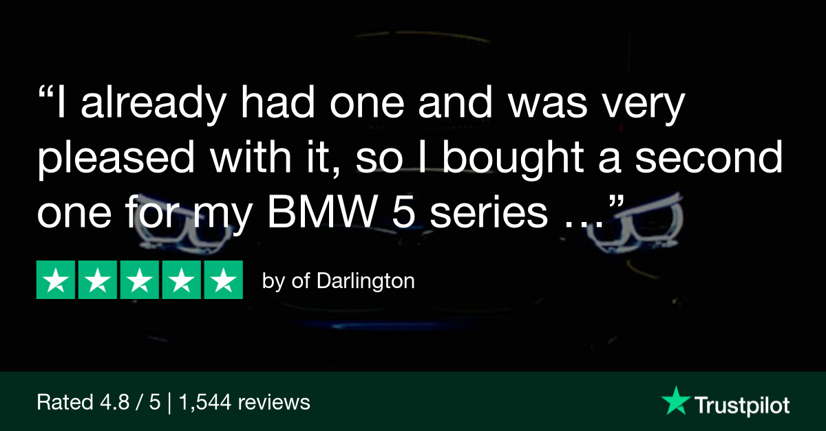 Trustpilot Review that says, I already had one and was very pleased with it, so I bought a second one for my BMW 5 series. Now so much easier to insert seat belt in both drivers seat and front passenger's