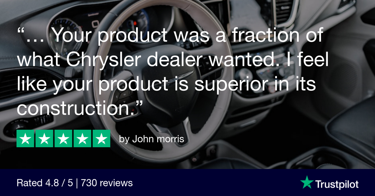 Trustpilot Review that says, This extender is superior to what the dealership offered.