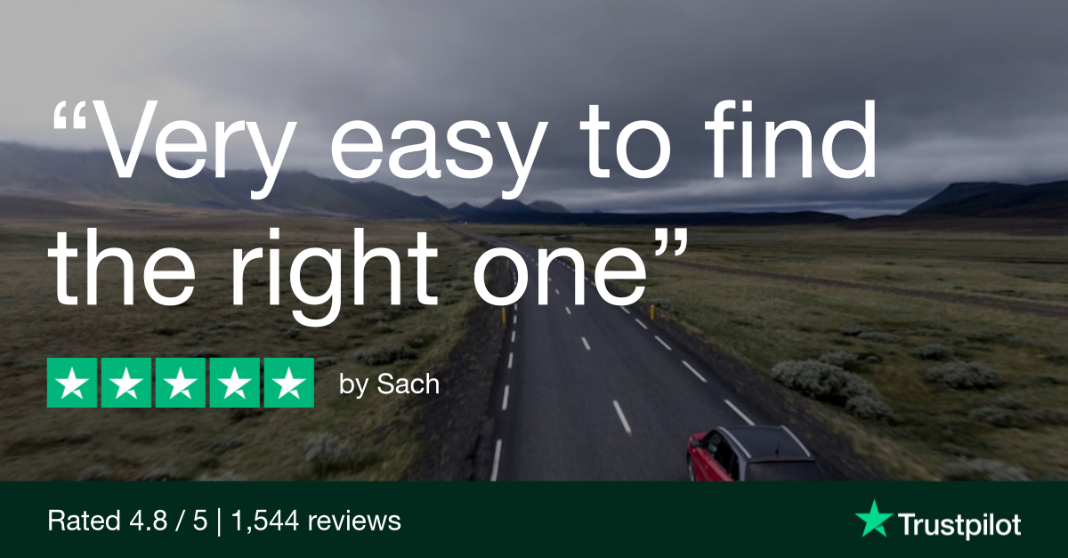 Trustpilot Review that says, Very easy to find the right one