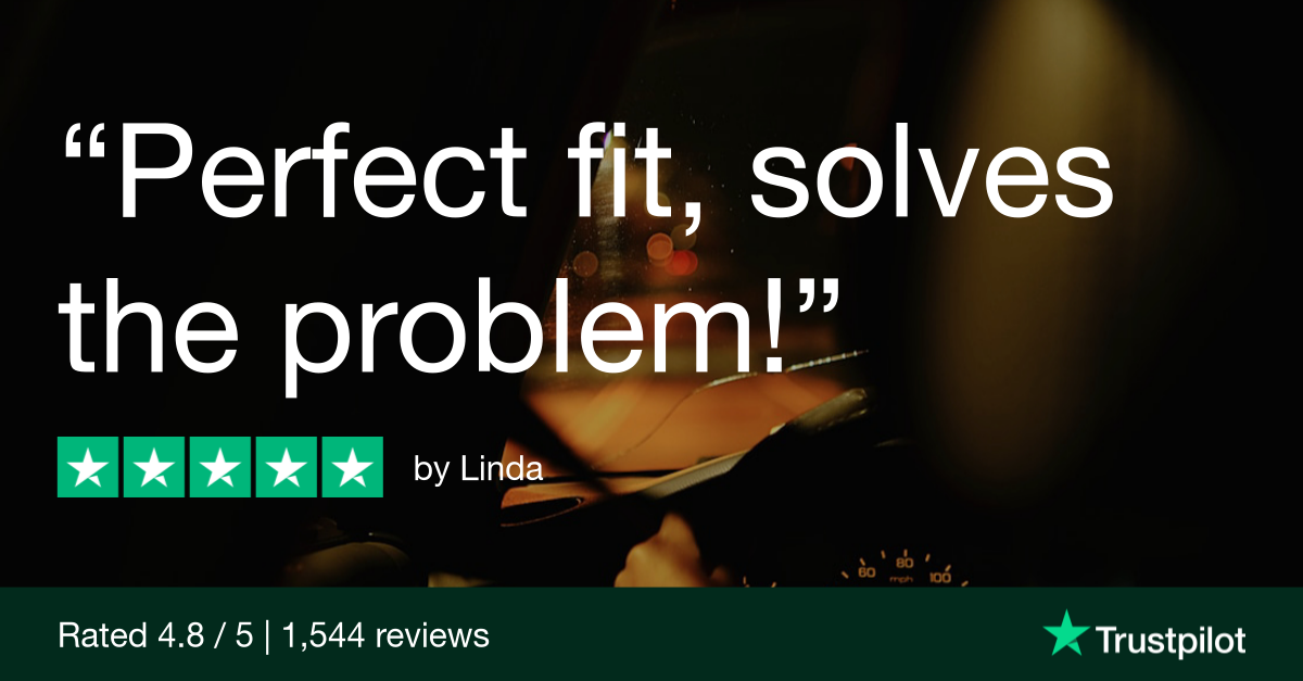 Trustpilot Review that says, Perfect fit, solves the problem!