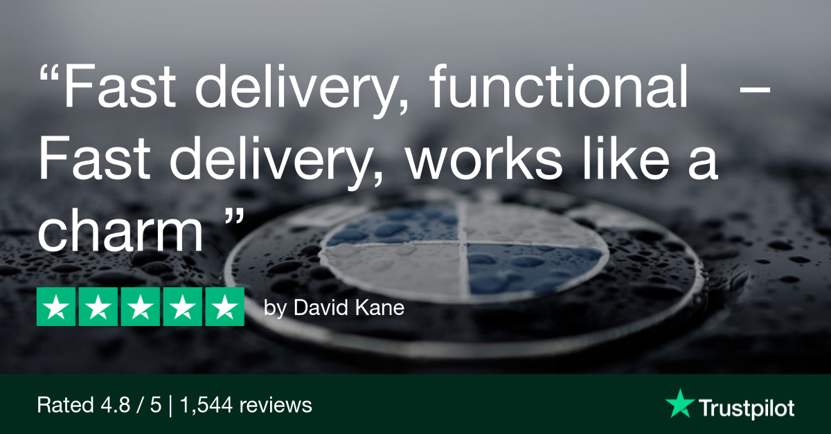 Trustpilot Review that says, Fast delivery, functional - Fast delivery, works like a charm