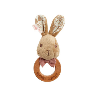 Signature Flopsy Bunny Plush Ring Rattle