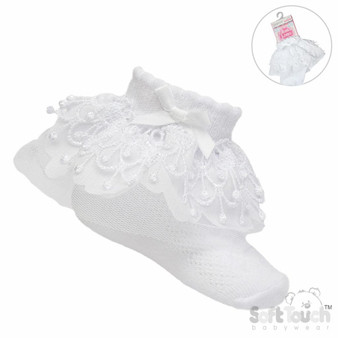 White Bell Lace Sock (0-24months)