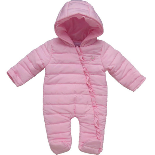 "Owl and Bow" Padded Snowsuit (0-9months)