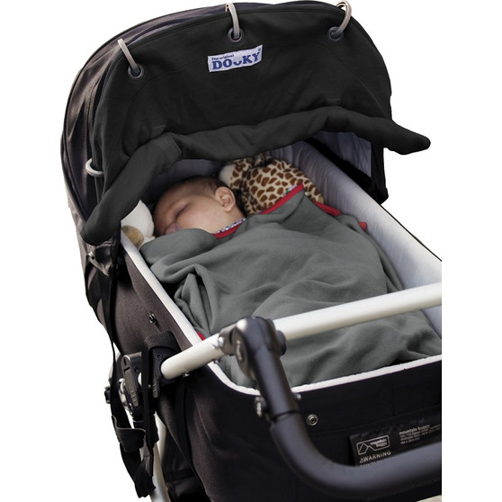 Dooky Summer sunshade with SPF40+ and UVA+UVB protection- Black