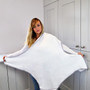 Wearable Hooded Towel - White