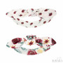 2 pack Cotton headbands -  Floral Plum