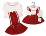 WIne "Lace and Bow" Dress set