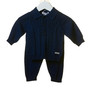 Navy cable knit collared 2 piece