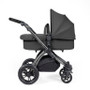 Stomp Luxe Premium i-Size Travel System with ISOFIX Base Charcoal on Black (Choose Handle Colour)