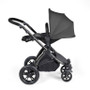 Stomp Luxe Premium i-Size Travel System with ISOFIX Base Charcoal on Black (Choose Handle Colour)