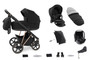 Prestige 13 piece Bundle Ebony with matching car seat and isofix