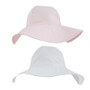 Wide brim hat - 12-18months (Pink or white)