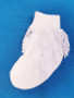 White frilly sock - long Princess frill