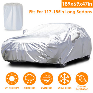 189x69x47in Full Car Cover All Weather UV Protection Automotive Cover 170T Outdoor Universal Full Cover 189x69x47in Full Car Cover All Weather UV Protection Automotive Cover 170T Outdoor Universal Full Cover