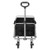74.5*45.5*84cm 100kg 600d Oxford Cloth Steel Frame Flat Folding Style Black Cloth Silver Frame Garden Folding Cart 74.5*45.5*84cm 100kg 600d Oxford Cloth Steel Frame Flat Folding Style Black Cloth Silver Frame Garden Folding Cart
