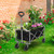 74.5*45.5*84cm 100kg 600d Oxford Cloth Steel Frame Flat Folding Style Black Cloth Silver Frame Garden Folding Cart 74.5*45.5*84cm 100kg 600d Oxford Cloth Steel Frame Flat Folding Style Black Cloth Silver Frame Garden Folding Cart