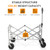 74.5*45.5*84cm 100kg 600d Oxford Cloth Steel Frame Flat Folding Style Black Cloth Silver Frame Garden Folding Cart 74.5*45.5*84cm 100kg 600d Oxford Cloth Steel Frame Flat Folding Style Black Cloth Silver Frame Garden Folding Cart