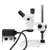 6.7-45X UV FREE LED Light Post Stand Trinocular Zoom Stereo Microscope SZ02060234