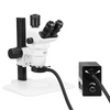 6.7-45X Track Stand UV FREE LED Light Trinocular Zoom Stereo Microscope SZ02060034