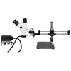 6.7-45X UV FREE LED Light Dual Arm Stand Trinocular Zoom Stereo Microscope SZ02060534