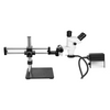 6.7-45X UV FREE LED Light Dual Arm Stand Trinocular Zoom Stereo Microscope SZ02060534