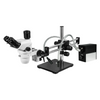 6.7-45X UV FREE LED Light Dual Arm Stand Trinocular Zoom Stereo Microscope SZ02060536