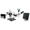 2.0 Megapixels 6.7-45X CMOS UV FREE LED Light Dual Arm Stand Trinocular Zoom Stereo Microscope SZ02060537