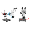 8-50X LED Light Boom Stand Binocular Parallel Zoom Stereo Microscope PZ02040444