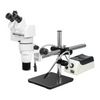 8-80X Halogen Light Boom Stand Trinocular Parallel Zoom Stereo Microscope PZ02040456